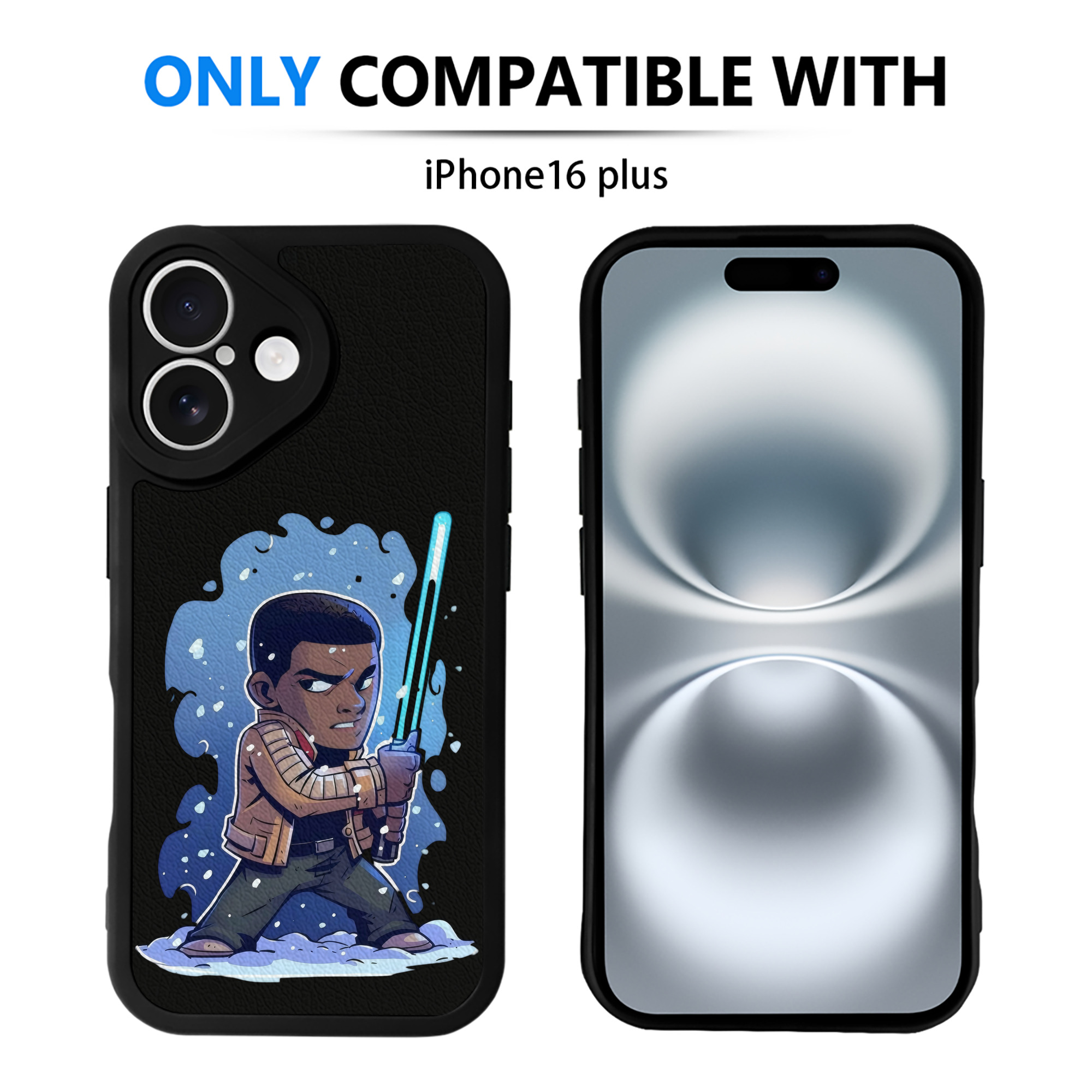 （画像用） スター・ウォーズ Star Wars 【iPhone 16シリーズ対応】シリコンスマホケース（レザー調） 材質：シリコン